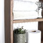 Hanah Home Raf250 Estantería de pared en madera de abeto color nogal